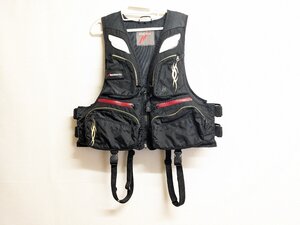 (管00318) マルキュー ライフジャケット PFD02 L2 ブラック フリーサイズ 救命具 磯釣り フカセ フローティングベスト