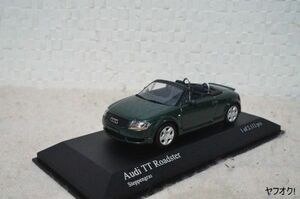 ミニチャンプス アウディ TT ロードスター 1/43 ミニカー 緑 AUDI