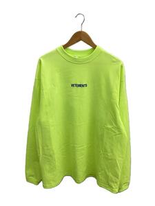 VETEMENTS◆長袖Tシャツ/S/コットン/YLW/ue52tr280y