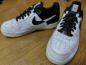 NIKE AIR FORCE 1 07 LV8 1 ナイキ エア フォース 1 ホワイト ブラック スニーカー NBA 25.5