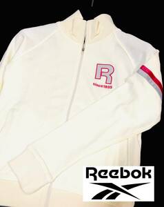 新品タグ付き　訳あり　Reebok　リーボック　フルジップ　トレーナー　アイボリー　サイズM　5,900円（税別）