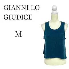 GIANNI LO GIUDICE  ブルー系 ベスト・ジレ・ビスチェ Ｍ