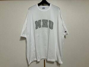 2024SS CHAMPION x BEAMS x MIN-NANO COLLEGE TEE WHTE XL ミンナノ