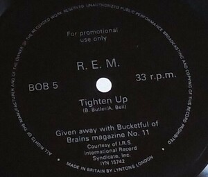 R.E.M.英プ口モ・ソノシート「Tighten Up」アーチ・ベル・カバー