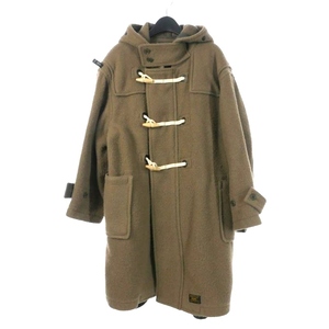 ダブルタップス WTAPS STRAITS COAT ストレート ダッフルコート フード付き 2 ライトブラウン 172GWDT-JKM06 メンズ