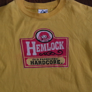 HEMLOCK Old Fashioned Hardcore Tシャツ M イエロー Wendy