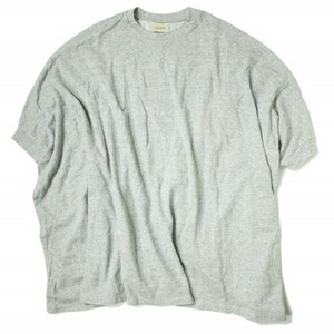 maturely マチュアリー 22SS 日本製 Poncho Jersey ポンチョジャージー 13-04-1008-823 グレー BEAMS オーバーサイズ Tシャツ g10814