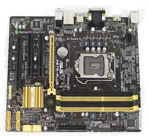 【中古】ASUS MicroATXマザーボード H87M-PLUS LGA1150 [管理:1050008587]