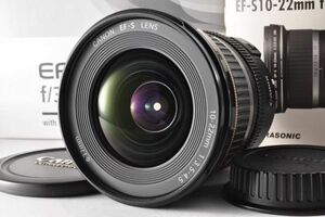 【極美品】 Canon EF-S LENS 10-22mm F3.5-4.5 USM キヤノン カメラ レンズ オートフォーカス 外箱付