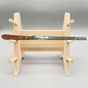 NAKAMURAYA パン切り 包丁 庖丁 刃渡り 約22.4cm 全長 約36.3cm 切れ味 良好 ステンレス 洋包丁 刃物 調理器具 ブレッド スライサー 金物屋