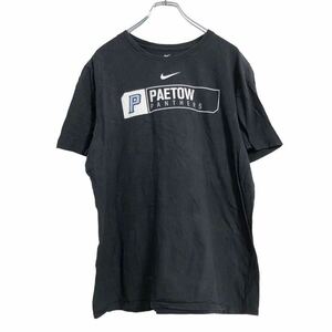 NIKE 半袖 プリントTシャツ L ブラック ホワイト ブルー ナイキ 文字 古着卸 アメリカ仕入 a507-6471