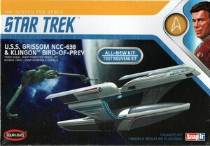 スタートレック USSグリソム NCC-638＆クリンゴン バード・オブ・プレイ 1/1000 ポーラーライツ