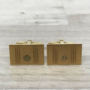 送料185円 ダンヒル dunhill カフス ゴールドカラー[C2115]