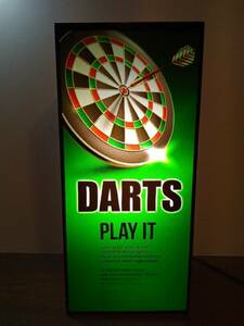 ダーツ ダーツバー ゲーム 競技 的 スポーツ DARTS カフェ バー カウンター サイン ランプ 看板 置物 雑貨 ライトBOX 電飾看板 電光看板