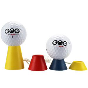 目玉 ゴルフティー ゴルフ用ゴムティー ゴルフボールホルダー コンパクトサイズ 異なる高さ 4サイズ