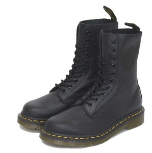 Dr.Martens 　ドクターマーチン　 WMS 22524001 1490 VIRGINIA 　レディース レザーブーツ BLACK　/（UK)8　メンズ◎