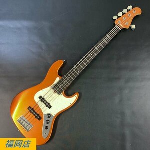 Bacchus WOODLINE WL-501 S/N:G08692 バッカス 5弦ベース エレキベース オレンジ系 アンプ出力OK 動作/状態説明あり★現状品【福岡】