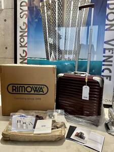 【即決/即納】 新品未使用・保管品 付属品完備 RIMOWA リモワ LINBO CARMONA RED リンボ 24L TSAロック ビジネストローリー 881.40.34.２②