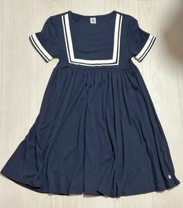 ★プチバトー PETIT BATEAU ネイビーワンピース　12ans 12歳