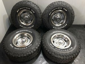 BFGoodrich All-Terrain T/A KO2 33x10.50R15LT 夏タイヤ ラリーホイール 15インチ8J6HPCD139.7約-12 シボレー サバーバン等 (VTG800FD)