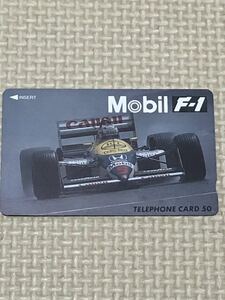 【未使用】テレホンカード　モービル　Mobil F-1 キャノン　ホンダ　グッドイヤー