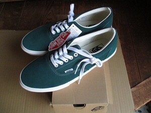 28.5cm ヴァンズ エラ スエード 本革 起毛 レザー VANS V95CF SUEDE ERA 緑白 グリーン/ホワイトgreen white