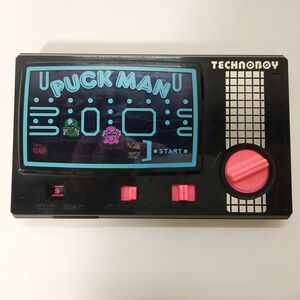 05250【中古】PUCK MAN パックマン ぜんまいゲーム テクノボーイ TECHNOBOY 動作OK