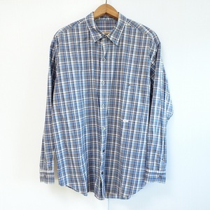 #apc パパス Papas シャツ M 紺 緑 茶 チェック メンズ [832747]