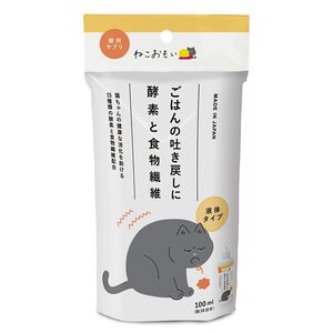 （まとめ買い）トーラス ねこおもい ごはんの吐き戻しに 酵素と食物繊維 100ml 猫用フード 〔×4〕