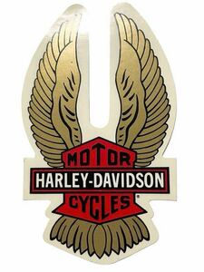 希少 当時物 ステッカー ビンテージ ウィング ロゴ 70s 80s デカール Harley-Davidson ハーレーダビッドソン シール 防水 タンク 