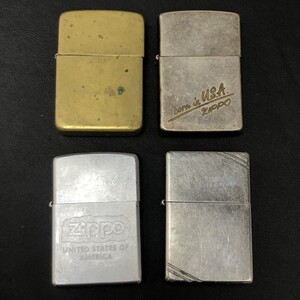 (C011306) ZIPPO オイルライター 喫煙具 ジッポ 4点 セット 1987年 2005年 2014年 2020年