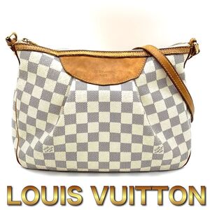 LOUIS VUITTON ルイヴィトン ダミエ シラクーサPM アズール ショルダーバッグ I16