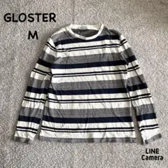 GLOSTERメンズボーダーカットソーM