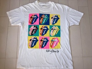 ROLLING STONES/ローリング・ストーンズ 1980’Sオリジナル ビンテージ/ヴィンテージ ロック/バンド/ツアーTシャツ アンディーウォーホール