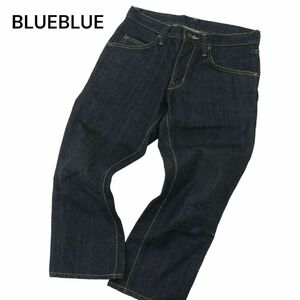 BLUEBLUE ブルーブルー ハリウッドランチマーケット インディゴ★ クロップド デニム パンツ ジーンズ Sz.28　メンズ 日本製　A4B01930_4#P