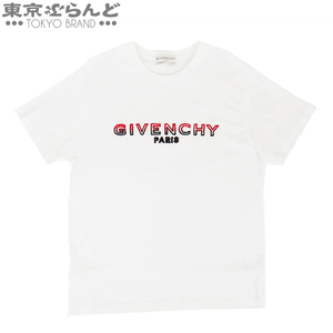 101733375 ジバンシィ GIVENCHY グラデーションロゴ Tシャツ BM70UY3002 ホワイトxレッドxブラック コットン トップス M 半袖Ｔシャツ