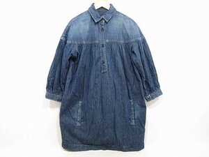 RALPH LAUREN / ラルフ・ローレン デニムワンピース 七分袖 チュニック 子供服 160cm レディース サイズ : S(160cm) ワンピース ブルー