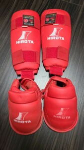 HIROTA ヒロタ シンガード インステップガード 赤 空手