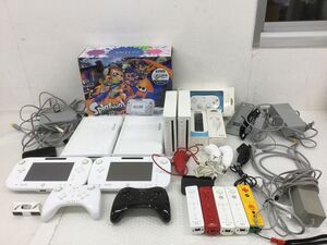 D078-120【WII WIIU 本体 コントローラー15点まとめ】Nintendo/ニンテンドー WUP-010 WUP-101 RVL-001 リモコンプラス クッパカラー/t