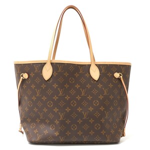 LOUIS VUITTON ルイヴィトン ネヴァーフル MM M41177 トート ショルダーバッグ モノグラム×レザーブラウン×ピンク×ゴールド レディース