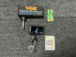 (新品電池付き)VOX ヘッドフォン ギターアンプ amPlug2 Lead AP-LD+チューナー 2点セット