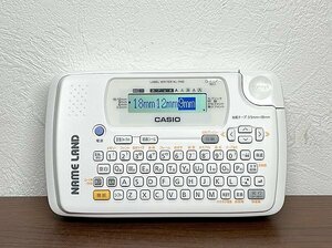 カシオ ラベルライター ネームランド KL-P40-WE ホワイト テプラ 白 モノクロ コンパクト CASIO 美品 1028671