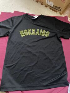 北海道Tシャツ 男女兼用？ s 未使用 Hokkaido 黒