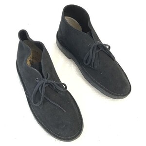 Clarks/クラークス☆スエード本革/クレープソール/デザート/チャッカブーツ【41/6.5/25.5/黒/BLACK】Shoes/boots◎bWB90-5