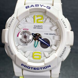 美品 CASIO カシオ Baby-G ベビージー BGA-180-7B2 腕時計 アナデジ クオーツ 多機能 カレンダー 新品電池交換済み 動作確認済み