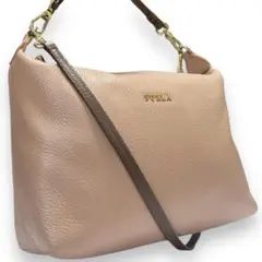 FURLA　フルラ　2way　ショルダーバッグ　レザー　ピンク　ハンドバッグ