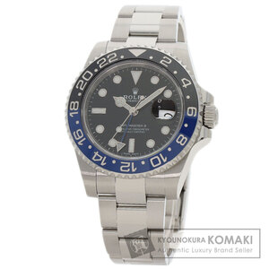 ROLEX ロレックス 116710BLNR GMTマスター2 黒青ベゼル 腕時計 ステンレススチール SS メンズ 中古