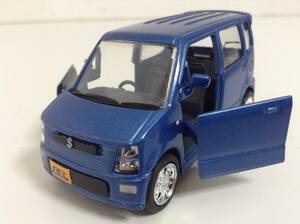 スズキ 3代目 ワゴンR RR MH21S 前期型 2003年式~ 1/42 約8cm プルバックカー ミニカー カラーサンプル 色見本 ブルーM 送料￥290