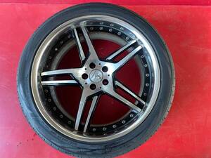 深リム　ワーク　WORK デュランダル　DURANDAL DD1 20インチ　20X8.5J+50　5H　PCD100　ヨコハマ　245/40R20　1本　（6/89）