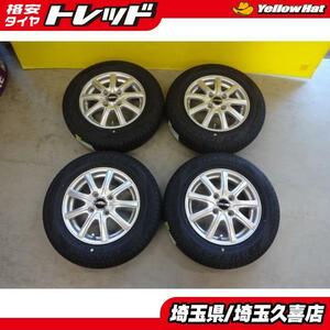 145/80R13 ダンロップ エナセーブ EC204 中古アルミ 4J +43 4H100 モコ キャロル アルト スペーシア ワゴンR ムーヴ タント 等 埼玉